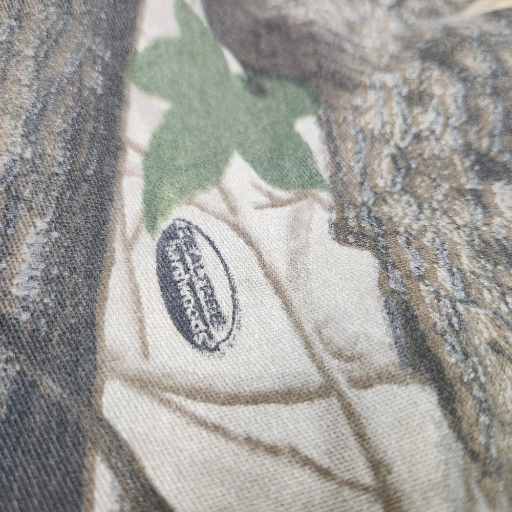 Vintage Realtree Camo Jacket Men 2XL Hardwoods‎ Hunting Full Zip Quilt Lined
